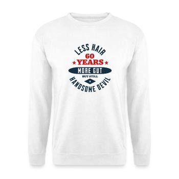 60. Geburtstags-Teufel - Unisex Pullover - Weiß - Vorne