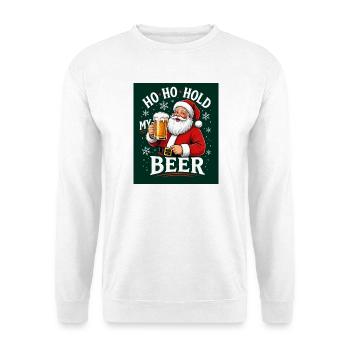 Noël Père Noël cool - Sweat-shirt Unisexe - blanc - Devant