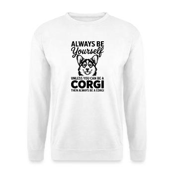 Welsh Corgi Cardigan Sayings Funny Corgi Gift - Unisex Sweatshirt - white - Front