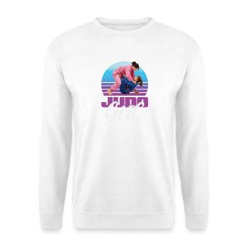 Judo Girl Retro Girl Martial Arts Judoka - Sweat-shirt Unisexe - blanc - Devant