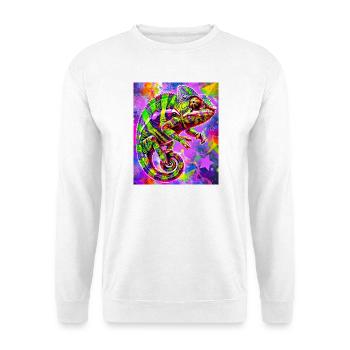 Chamäleon - Unisex Pullover - Weiß - Vorne