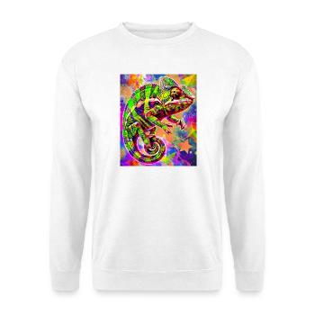 Chamäleon - Unisex Pullover - Weiß - Vorne