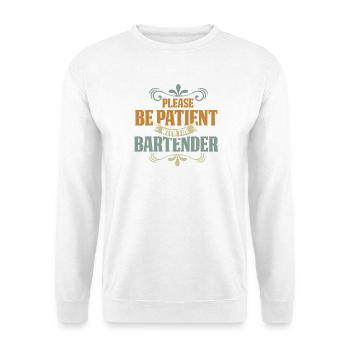 waiter bartender bartender bartender barchef - Unisex Sweatshirt - white - Front
