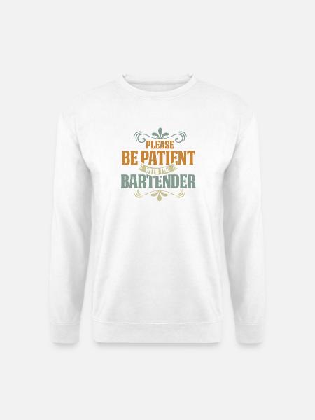 Kellner Barkeeper Ober Bar Bartender barchef - Unisex Pullover - Weiß