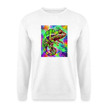 Chamäleon - Unisex Pullover - Weiß - Vorne