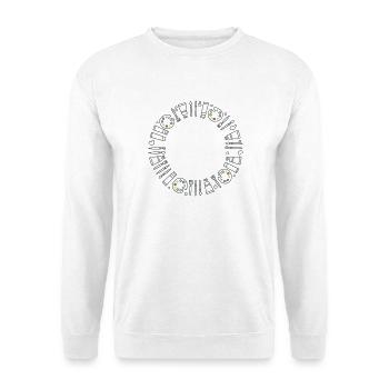 Art circle with brush and palette - Unisex Sweatshirt - white - Front