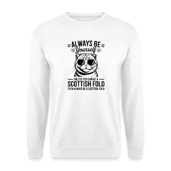 Scottish Folding Cat Scottish Fold Gift - Unisex Sweatshirt - white - Front