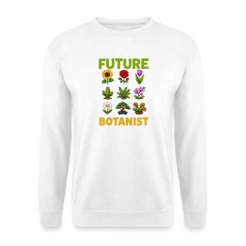 Future botanist, cute plant and plant - Unisex Sweatshirt - white - Front