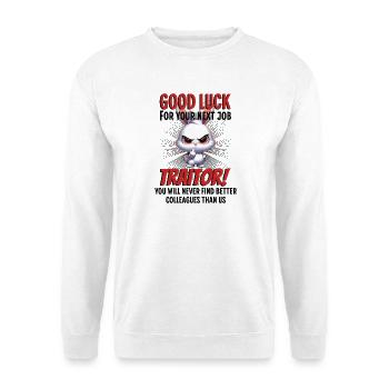 Drôle d’adieu collègue - Sweat-shirt Unisexe - blanc - Devant