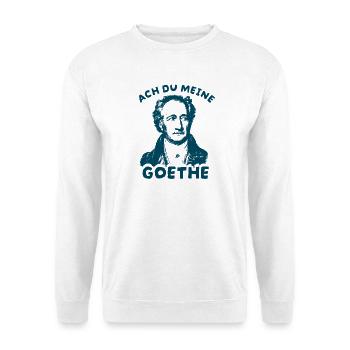 Ach du meine Goethe  Literatur Wortspiel Humor - Unisex Pullover - Weiß - Vorne