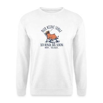 Ich Hendl Das Schon Später Vielleicht Huhn Spruch - Unisex Pullover - Weiß - Vorne