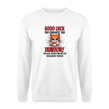 Lustiger Abschiedskollege - Unisex Pullover - Weiß - Vorne