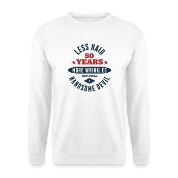 50th Birthday Devil - Unisex Sweatshirt - white - Front