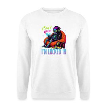 Jeu de Skeleton Gaming Halloween - Sweat-shirt Unisexe - blanc - Devant