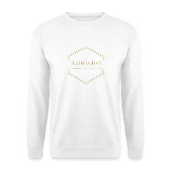 EVJF Cadre Doré Élégant - Sweat-shirt Unisexe - blanc - Devant