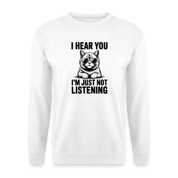 Britisch Kurzhaar Katze Britisch Kurzhaar Geschenk - Unisex Pullover - Weiß - Vorne