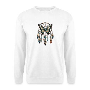 Butterfly Dreamcatcher - Unisex Sweatshirt - white - Front
