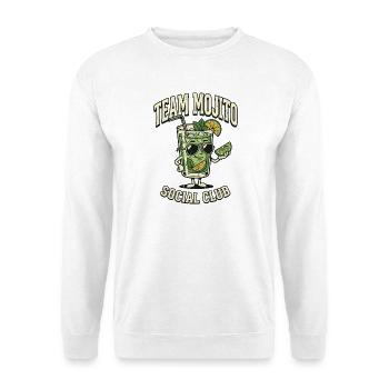 Hen Party Team Mojito Cocktail Bartender - Unisex Pullover - Weiß - Vorne - Alina (178cm) & Michal (187cm)