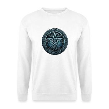 Samhain Wicca Wicca-Halloween-Hexe - Unisex Pullover - Weiß - Vorne - Alina (178cm) & Michal (187cm)