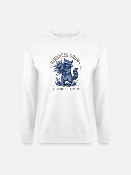 Kindness Grows The Coolest Flowers - Unisex Pullover - Weiß