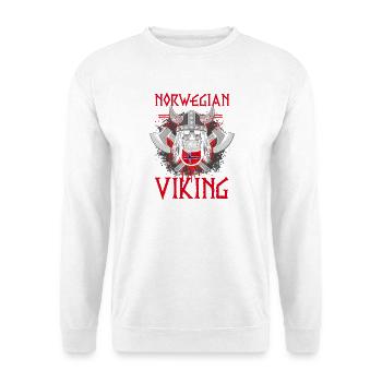 Norway Vacation Norge Fjords Travel Scandinavian - Unisex Pullover - Weiß - Vorne - Alina (178cm) & Michal (187cm)