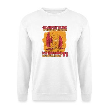 Segler Seglertörn Segeln T-Shirt Segelschule - Unisex Pullover - Weiß - Vorne - Alina (178cm) & Michal (187cm)