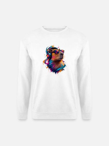 Capybara - Unisex Pullover - Weiß