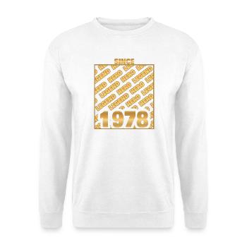 Hero 1978 - Unisex Pullover - Weiß - Vorne - Alina (178cm) & Michal (187cm)