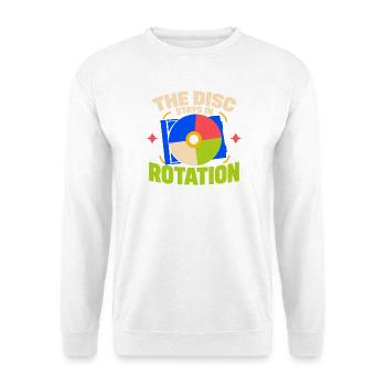 Cd-sammler Kompaktplatte Physisches Medium - Unisex Pullover - Weiß - Vorne - Alina (178cm) & Michal (187cm)