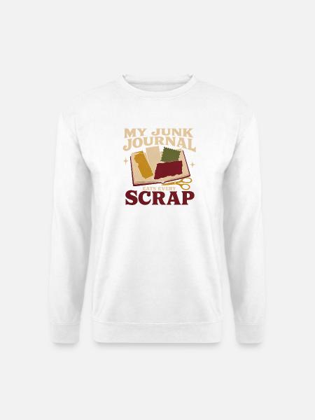 Junk Journal Junk Journaling Ephemera Liebhaber - Unisex Pullover - Weiß
