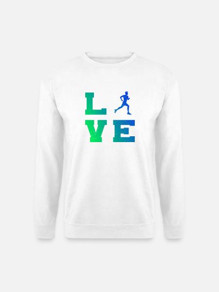 Geschenkidee für einen Running mit Running - Unisex Pullover - Weiß