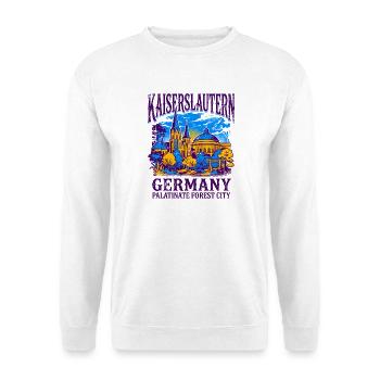 City Kaiserslautern Germany Palatinate Forest - Unisex Pullover - Weiß - Vorne - Alina (178cm) & Michal (187cm)