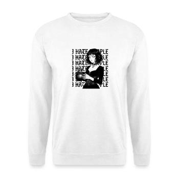 Gothic Hextrank Kaffeekessel Porträt - Unisex Pullover - Weiß - Vorne - Alina (178cm) & Michal (187cm)