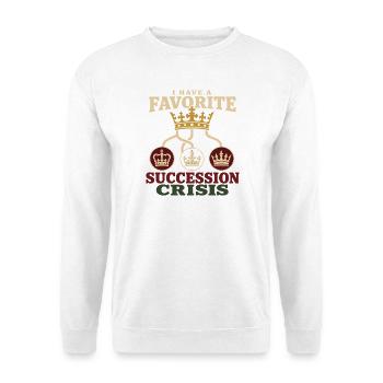 Britische Königsgeschichte Englische Monarchie - Unisex Pullover - Weiß - Vorne - Alina (178cm) & Michal (187cm)