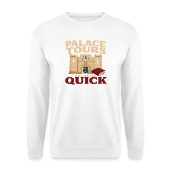 Britische Königsgeschichte Englische Monarchie - Unisex Pullover - Weiß - Vorne - Alina (178cm) & Michal (187cm)
