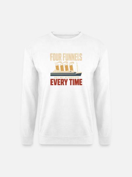 Ozeandampfer Maritime Geschichte Historisches - Unisex Pullover - Weiß