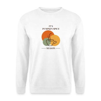 Pumpkin Spice Season  - Unisex Pullover - Weiß - Vorne - Alina (178cm) & Michal (187cm)