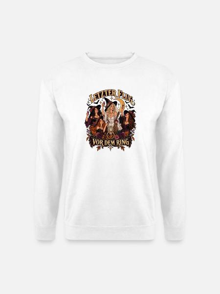 Letzter Flug vor dem Ring – Hexen JGA - Unisex Pullover - Weiß