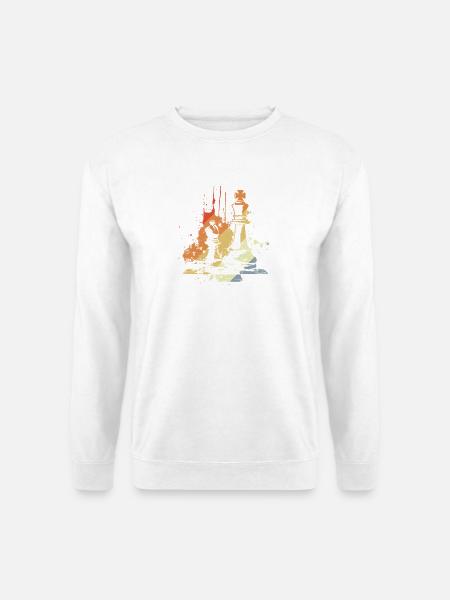 Schach Streetart - Unisex Pullover - Weiß