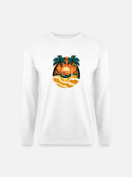 Biermeer Sunset Design - Unisex Pullover - Weiß