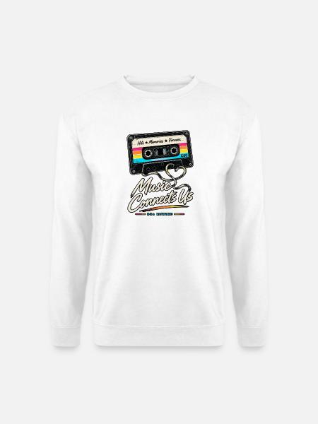 Music Connects Us – 80s Rewind - Unisex Pullover - Weiß