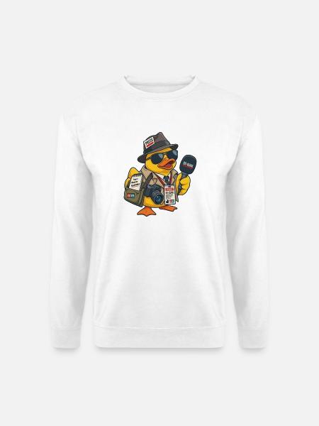 00-QUAK – Der Reporter - Unisex Pullover - Weiß