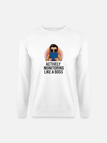 Sunburst Klemmbrett-Cooler Typ - Unisex Pullover - Weiß