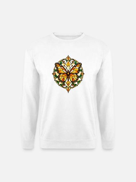 Schmetterlinge Schöner Schmetterling - Unisex Pullover - Weiß