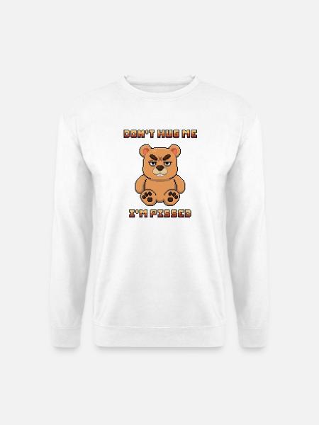wütender Bär - Unisex Pullover - Weiß