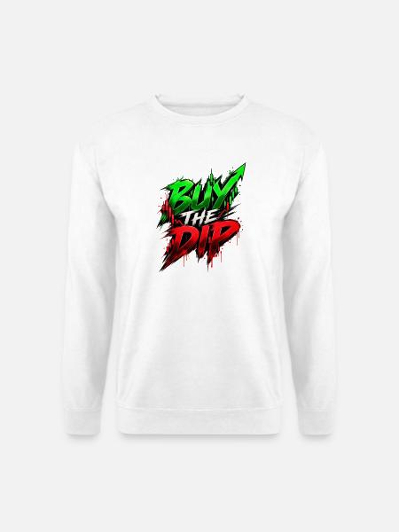 Burn the Dip – Krypto Graffiti - Unisex Pullover - Weiß