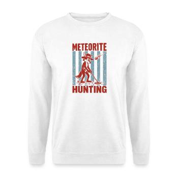  Meteoritenjagd Coyote Metalldetektion Retro - Unisex Pullover - Weiß - Vorne - Alina (178cm) & Michal (187cm)