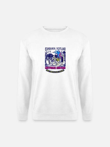 Scotland Edinburgh Ghost Hunter Greyfriars - Unisex Pullover - Weiß