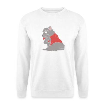 Scottish Terrier - Unisex Pullover - Weiß - Vorne - Alina (178cm) & Michal (187cm)