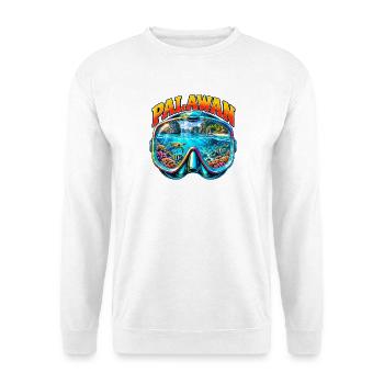 Palawan Philippinen Tauchen Schnorcheln Urlaub - Unisex Pullover - Weiß - Vorne - Alina (178cm) & Michal (187cm)